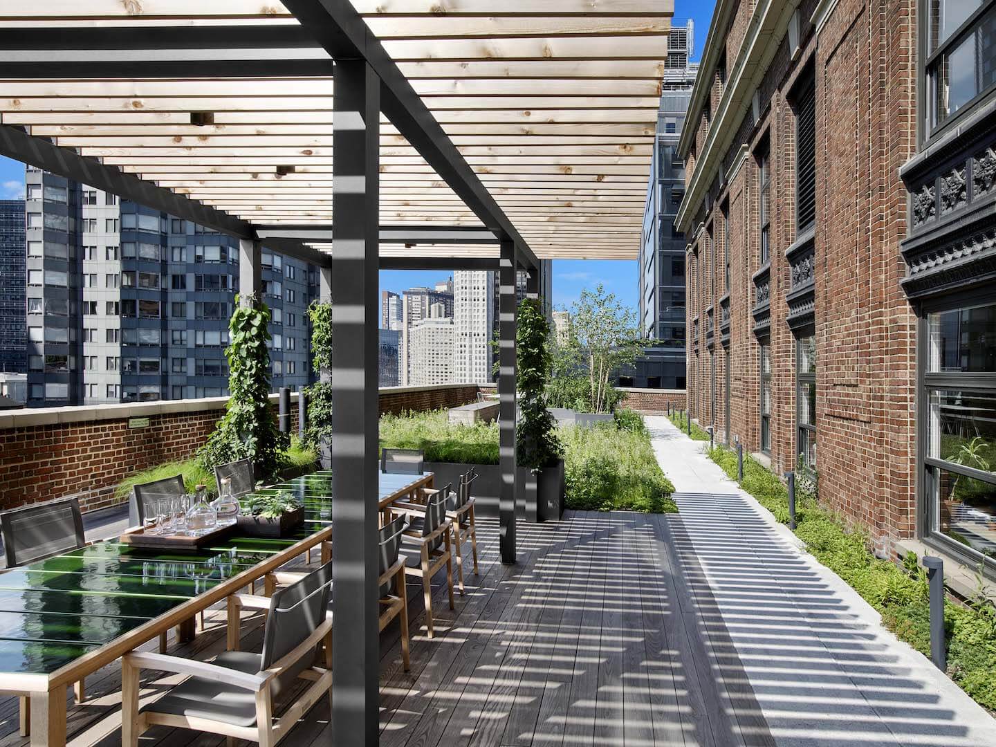 Outdoor terrace view at the Empire State Realty Trust