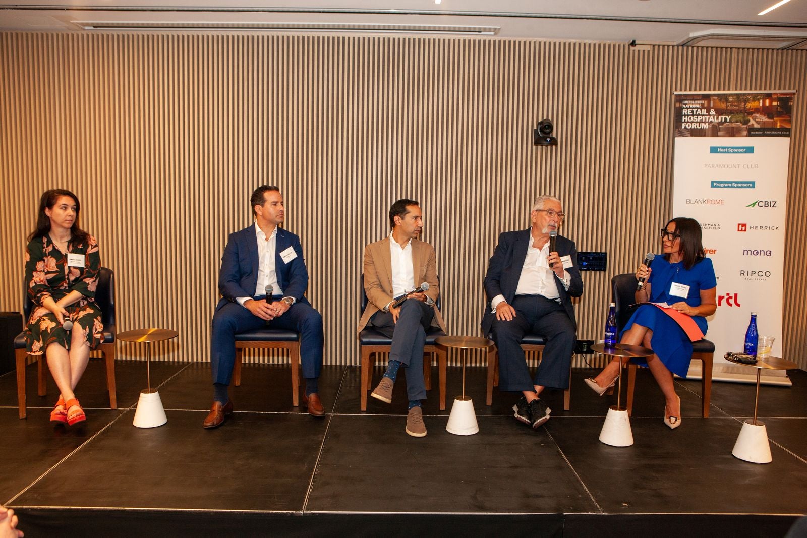 Commercial Observer Panel with 4 guests and 1 host