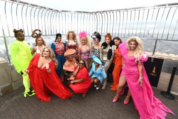 The cast of RuPaul’s Drag Race All Stars visited the Empire State Building for a lighting ceremony