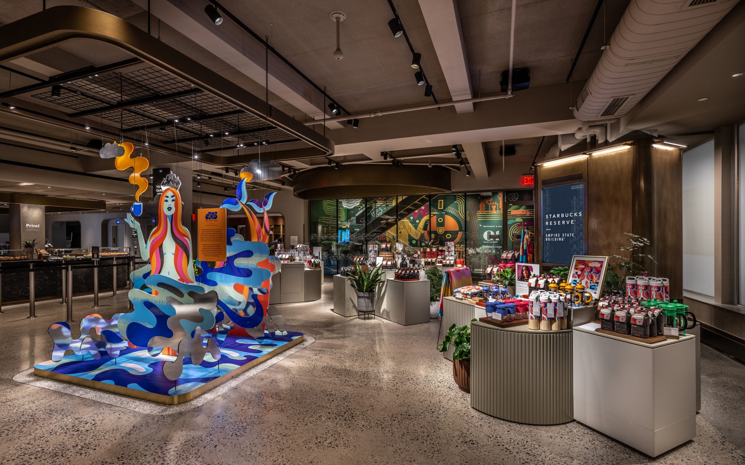 Newly opened Starbucks Reserve at the base of the Empire State Building