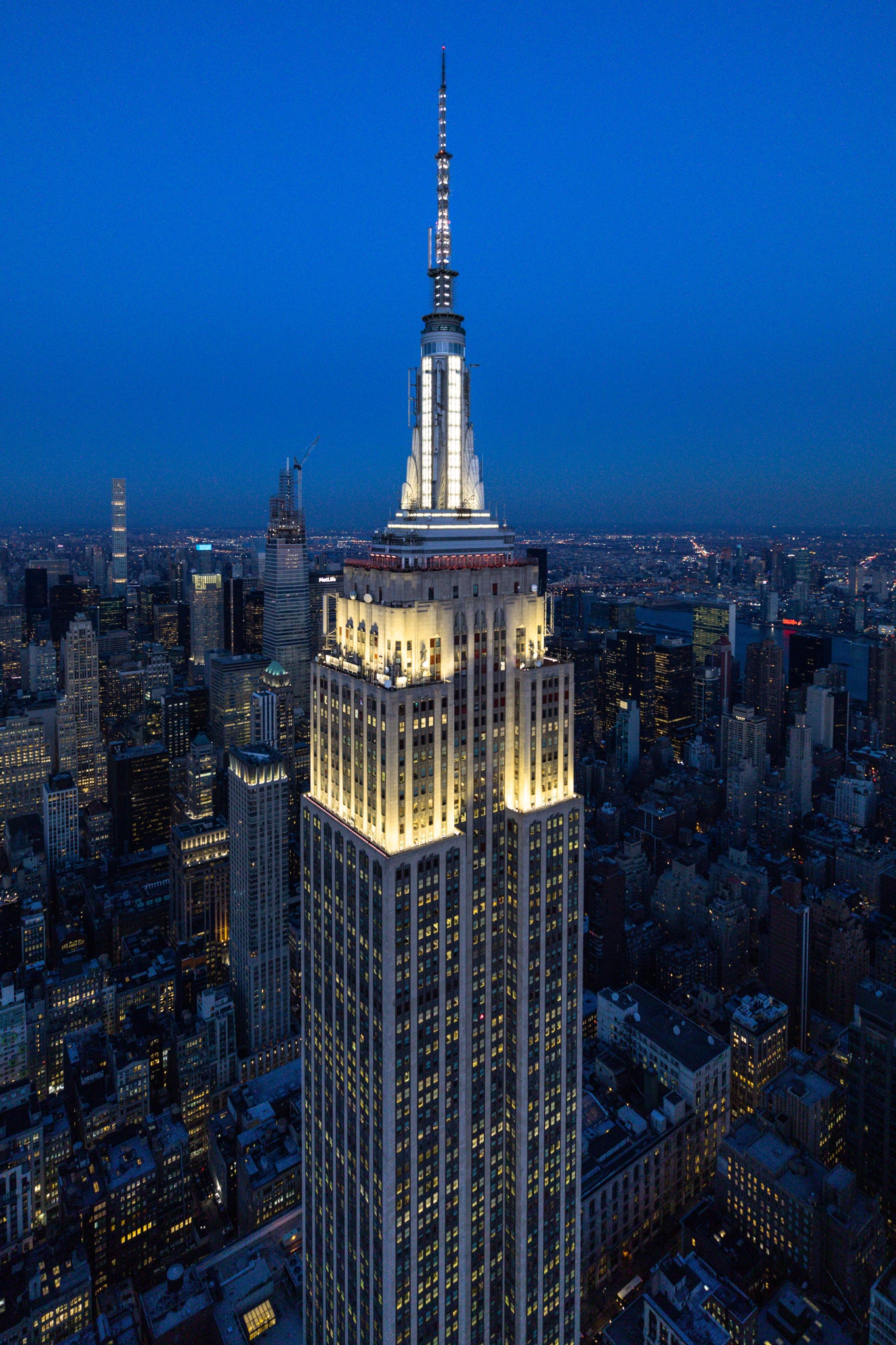 Aerial view of Empire State Building