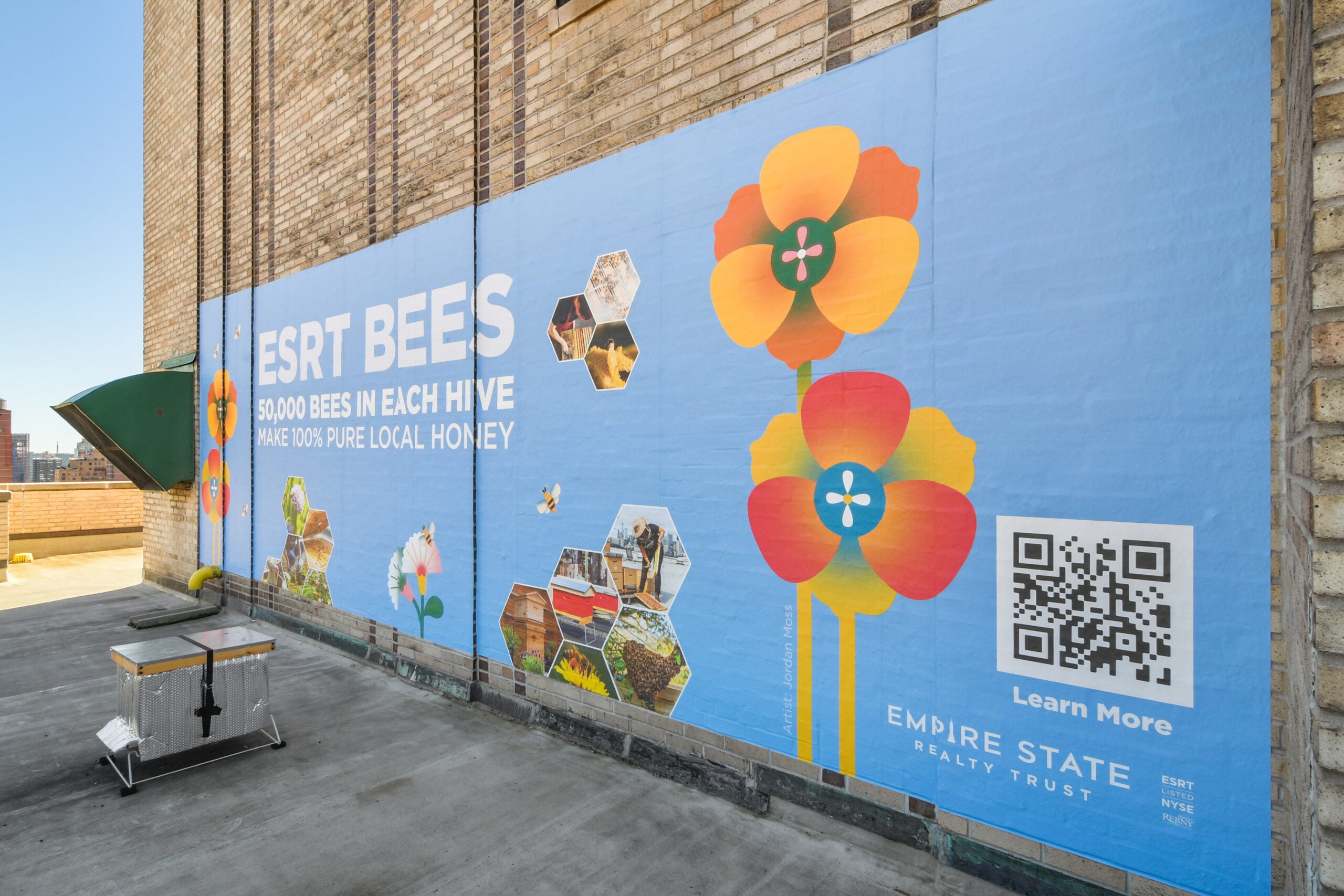 ESRT Bees mural by Empire State Realty Trust
