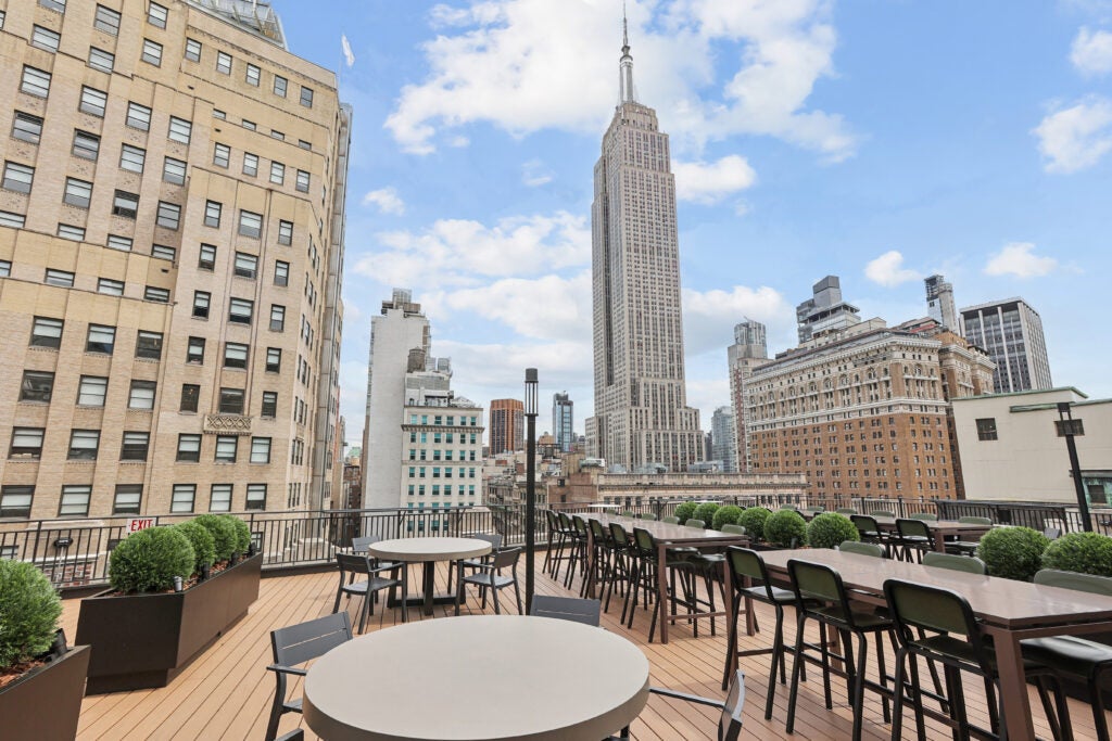 Empire State Realty Trust Unveils New Rooftop Lounge Tenant Amenity at 1333 Broadway